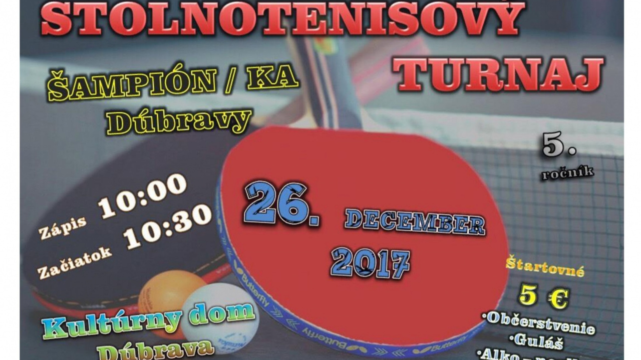 Fotografia fotogalérie Stolnotenisový turnaj