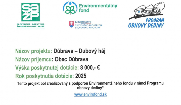 Fotka - Dúbrava - Dubový háj 2025