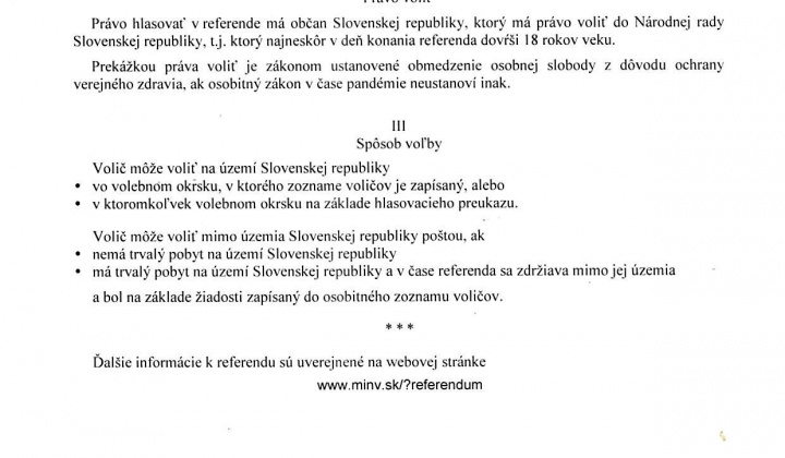 Fotka - Referendum 2026